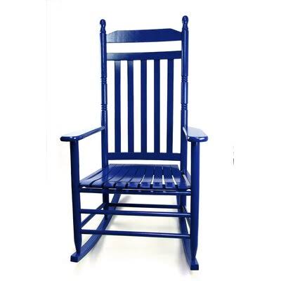 Fong Rocking Chair Birch Lane Color: Blue