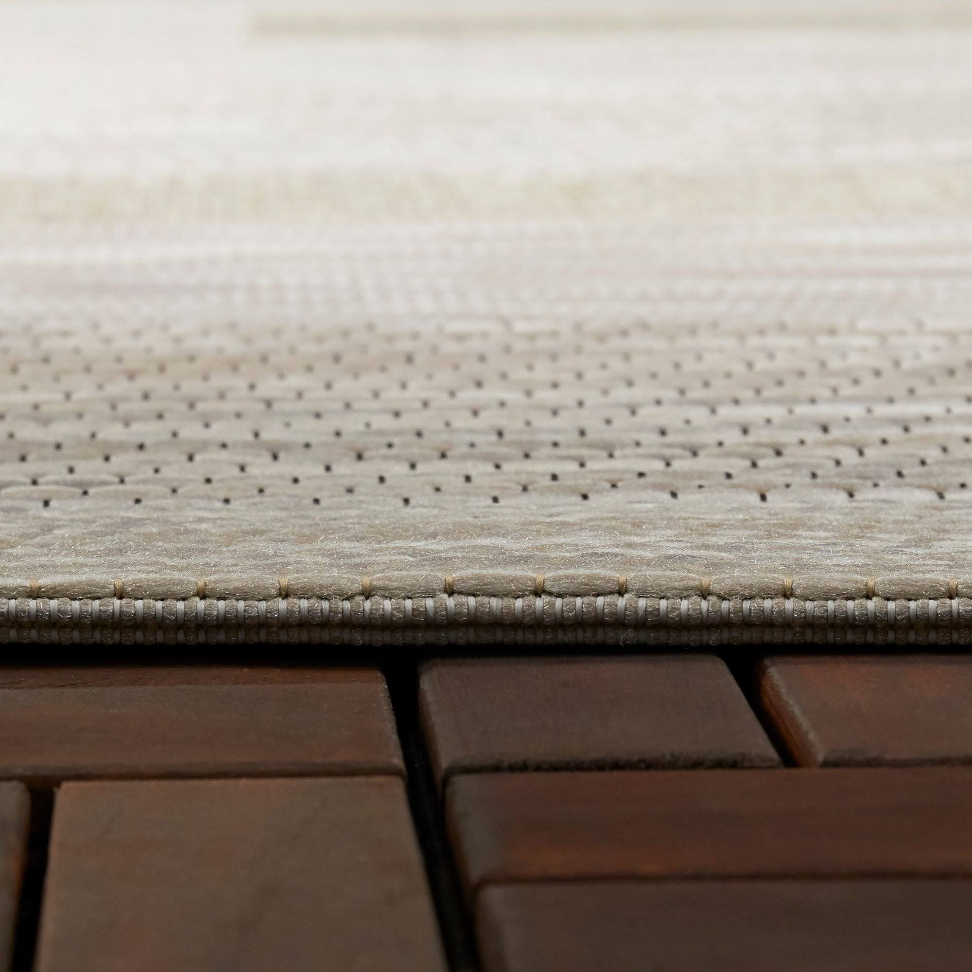 BALTA Jonson Beige 5 ft. x 7 ft. Transitional Flatweave Indoor/Outdoor Area Rug