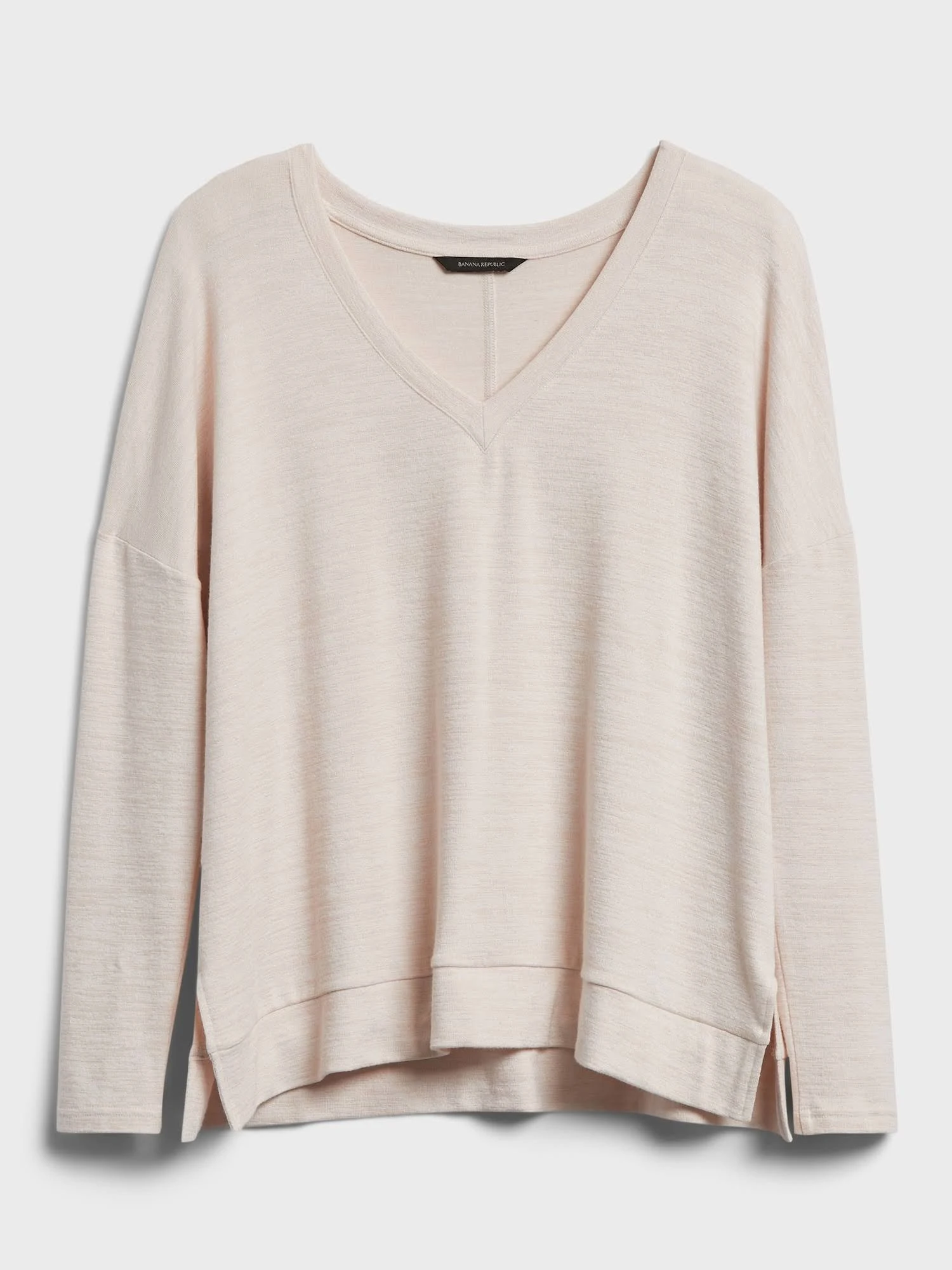 Banana Republic Women's Relaxed Luxespun Top Almond Amaretto Beige Size S