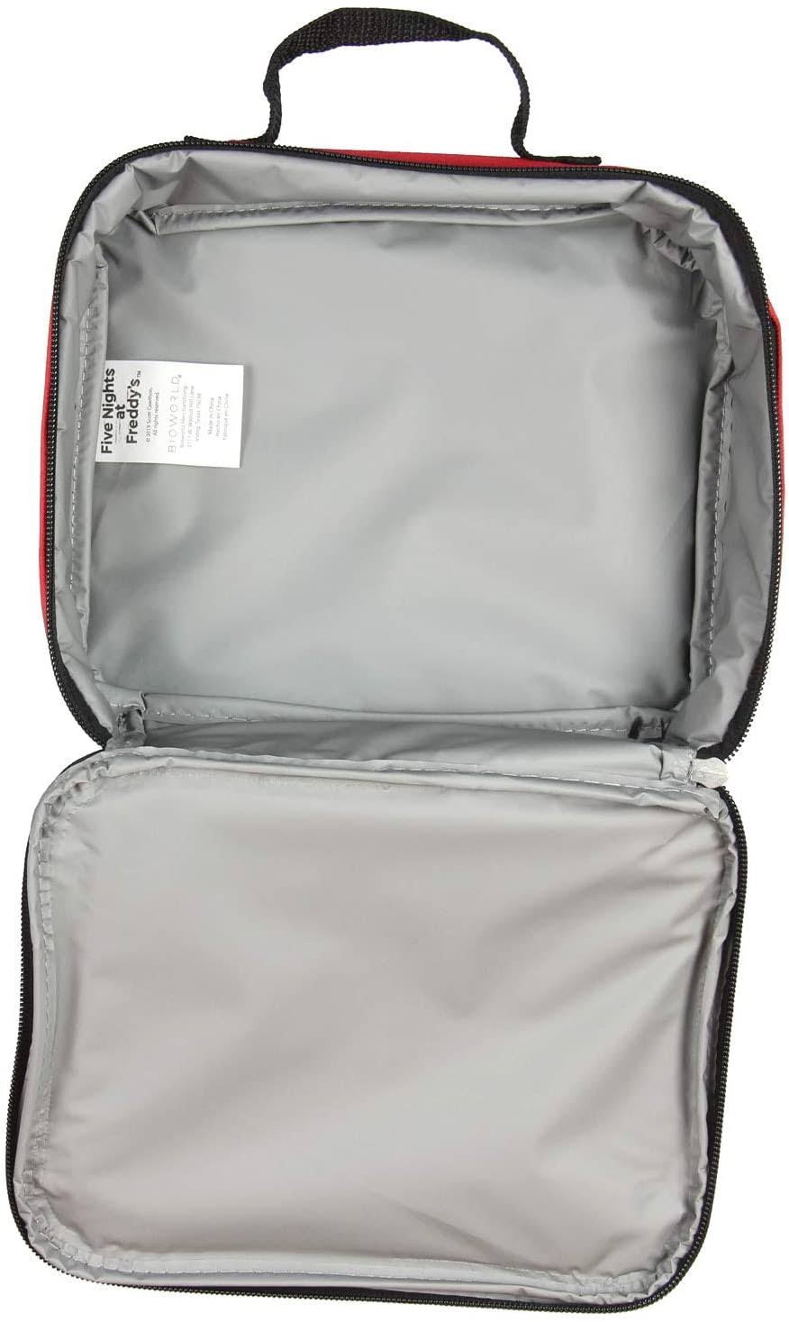 Five Nights at Freddy&s 16x22 Backpack Lunch Box Water Bottle Lunch Kit -5 Piece