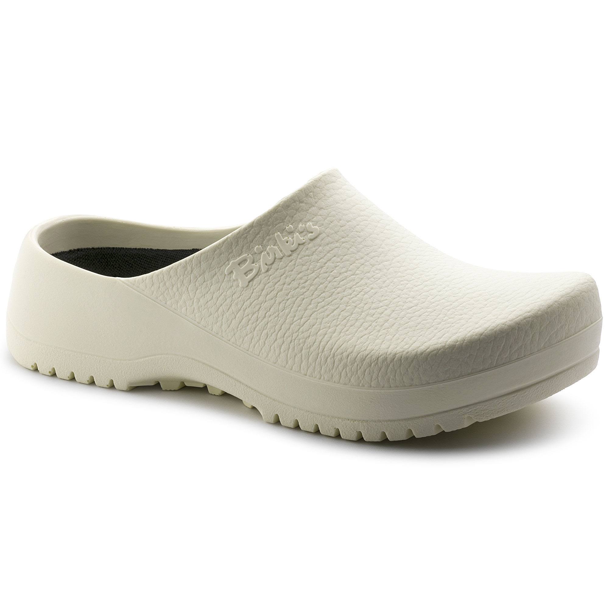 Birkenstock Super-Birki Polyurethane White Clogs for Medical Professionals - Designed to Maintain Safety Standards