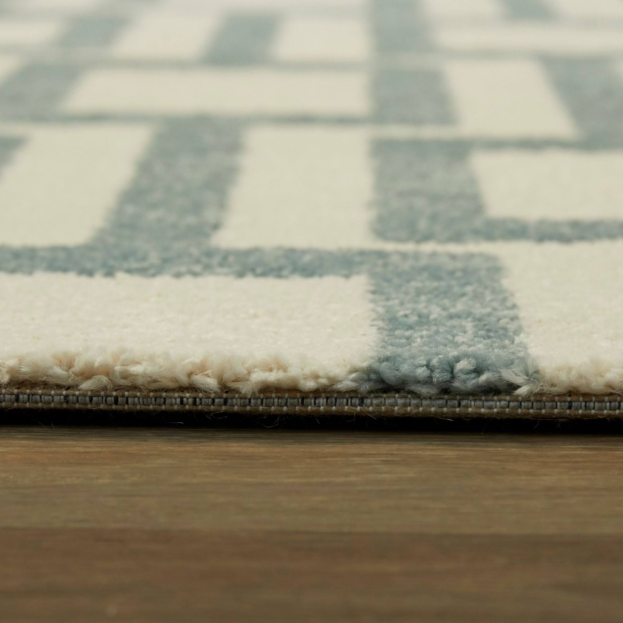 Campbell Modern Geometric Area Rug - 7&10x22 x 10& - Taupe