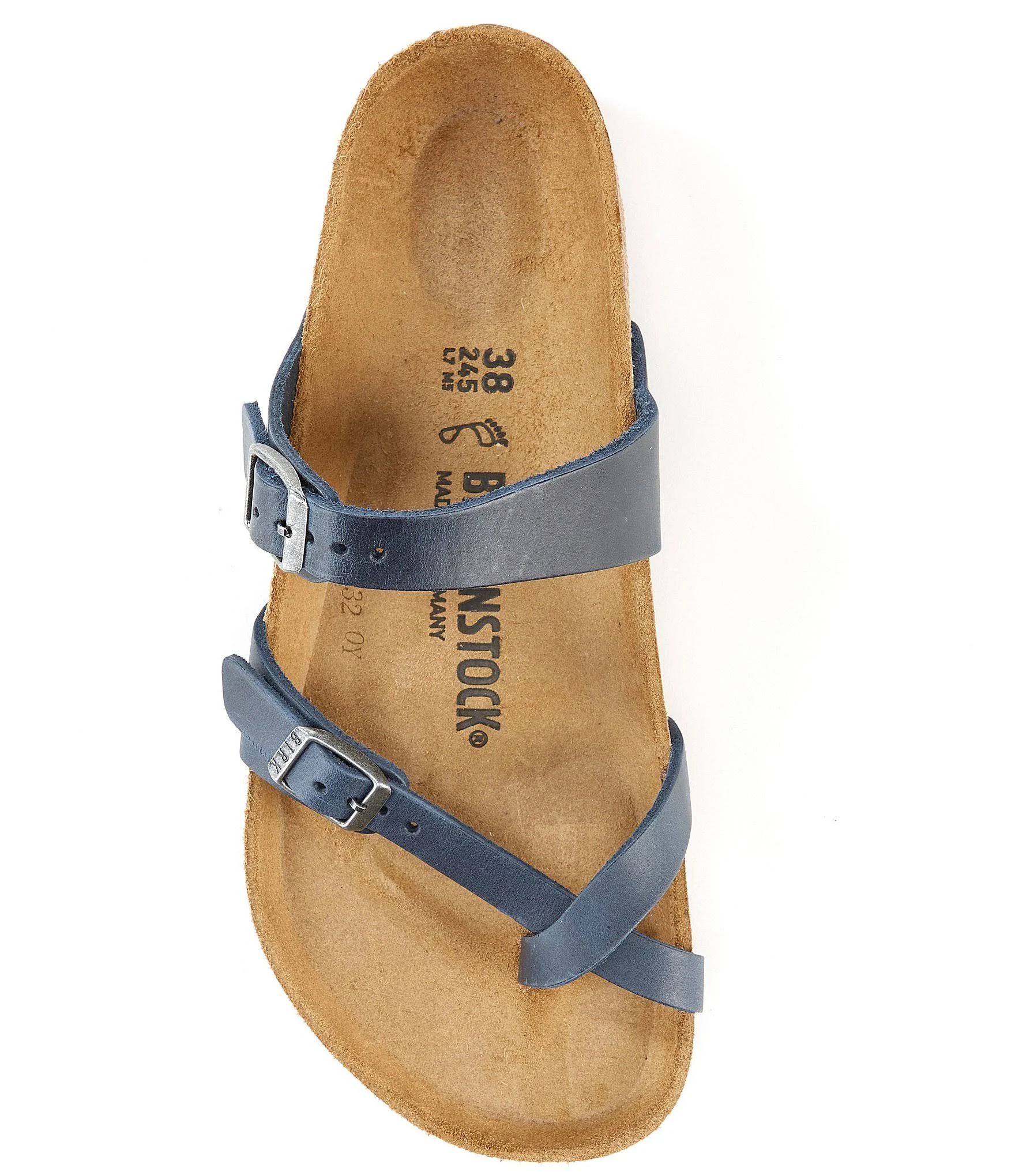 Birkenstock Women's Mayari, Blue Oiled Leather, 40