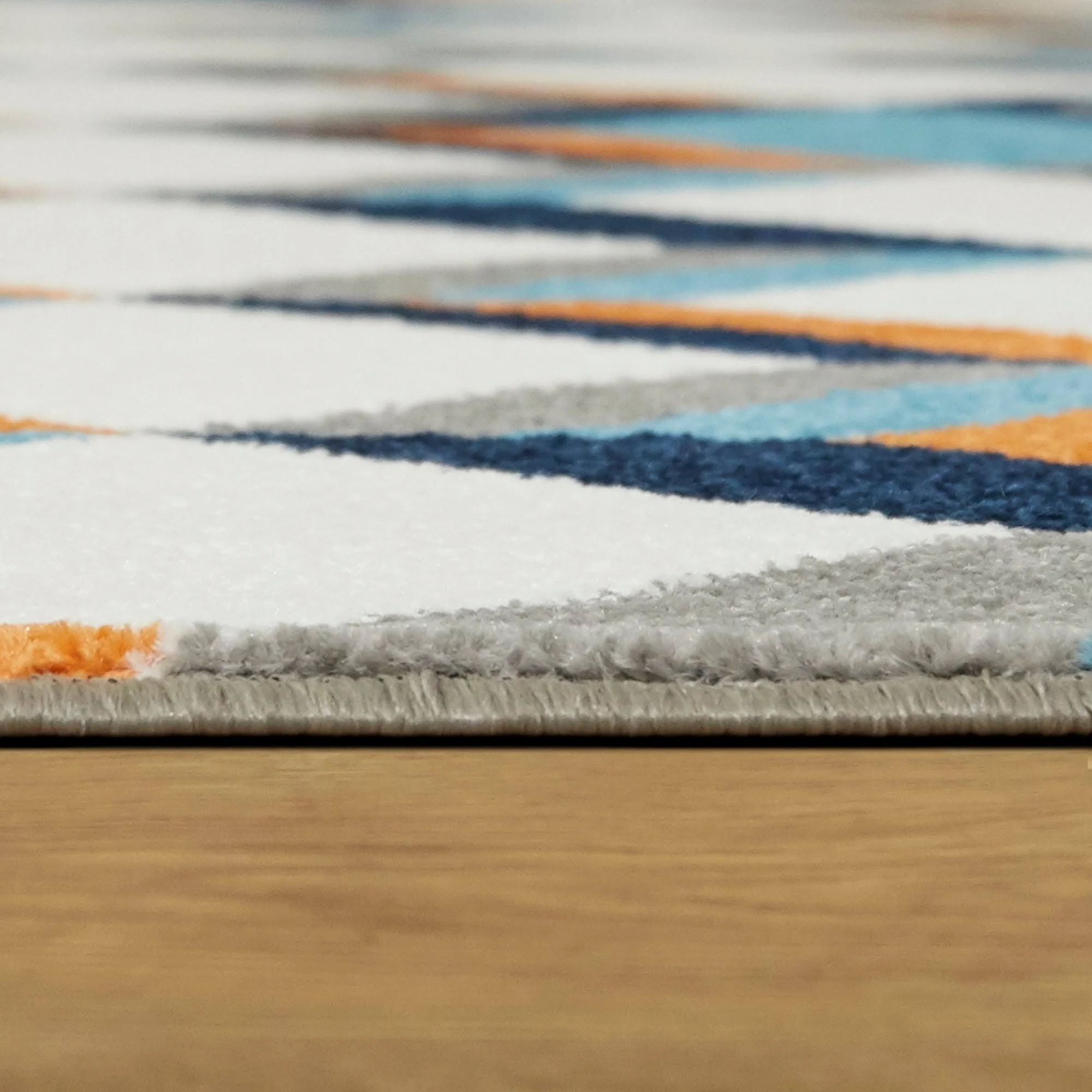 Balta Riley Geometric Blue 8 ft. x 10 ft. Area Rug