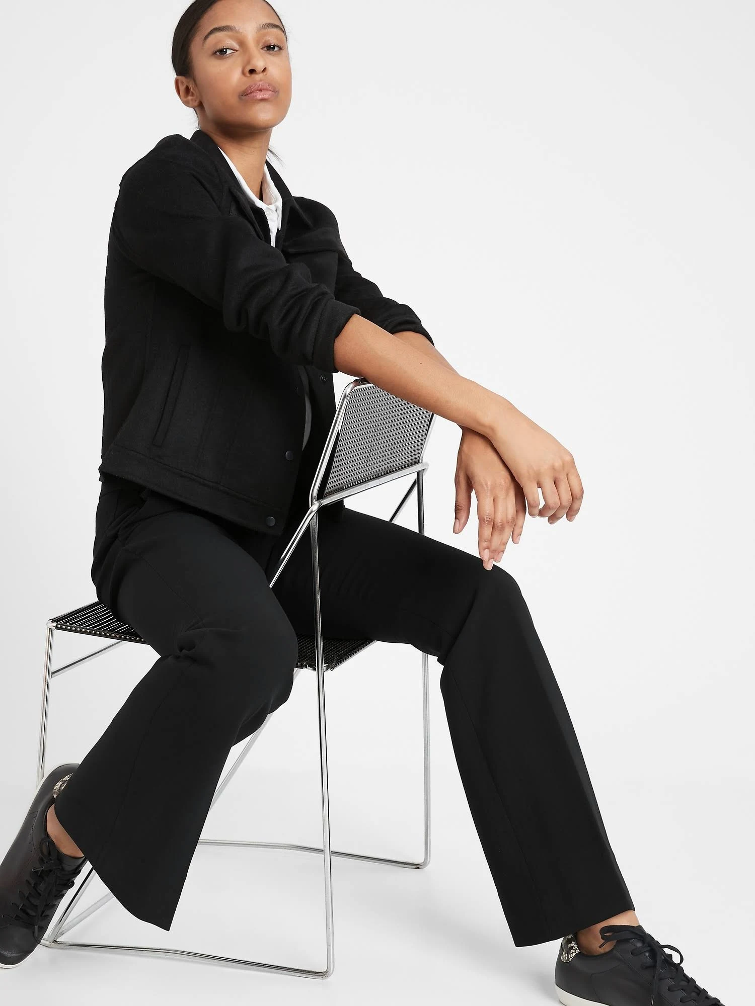 Banana Republic Women's High-Rise Flare Pant Black Size 2 Regular