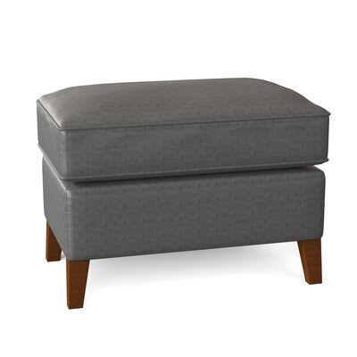 Foster 27x22 Leather Rectangle Standard Ottoman AllModern Custom Upholstery Body Fabric: Vintage Flagstone