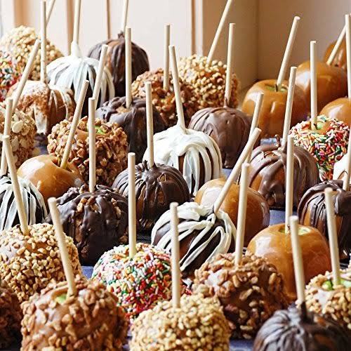 BambooMN 5.5 inch 5mm Thick Semi Point Food Caramel Candy Apple Corn Dog Garden Bamboo Skewers, 1000 Pieces