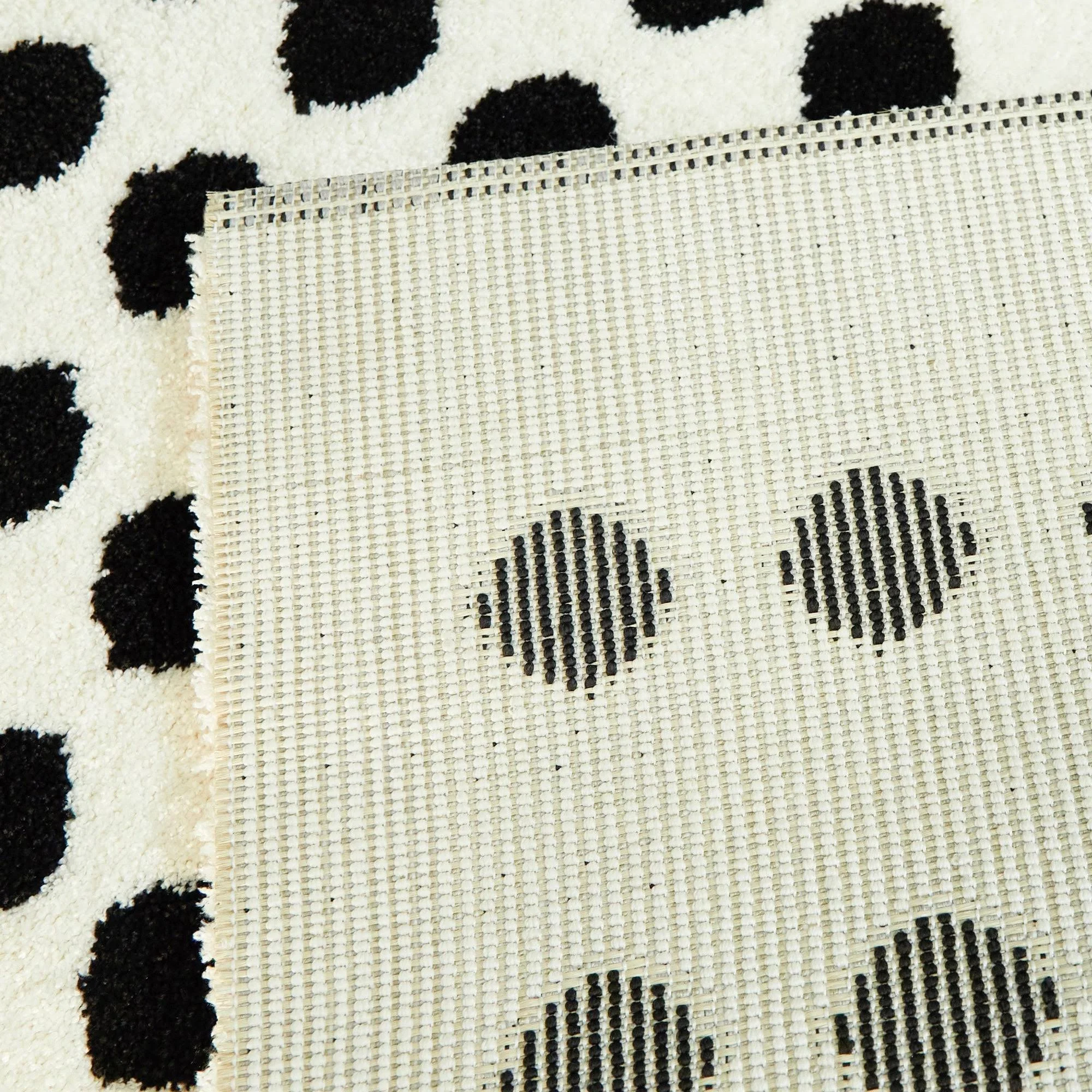 Balta Seurat White 5 ft. x 7 ft. Modern Dots Area Rug