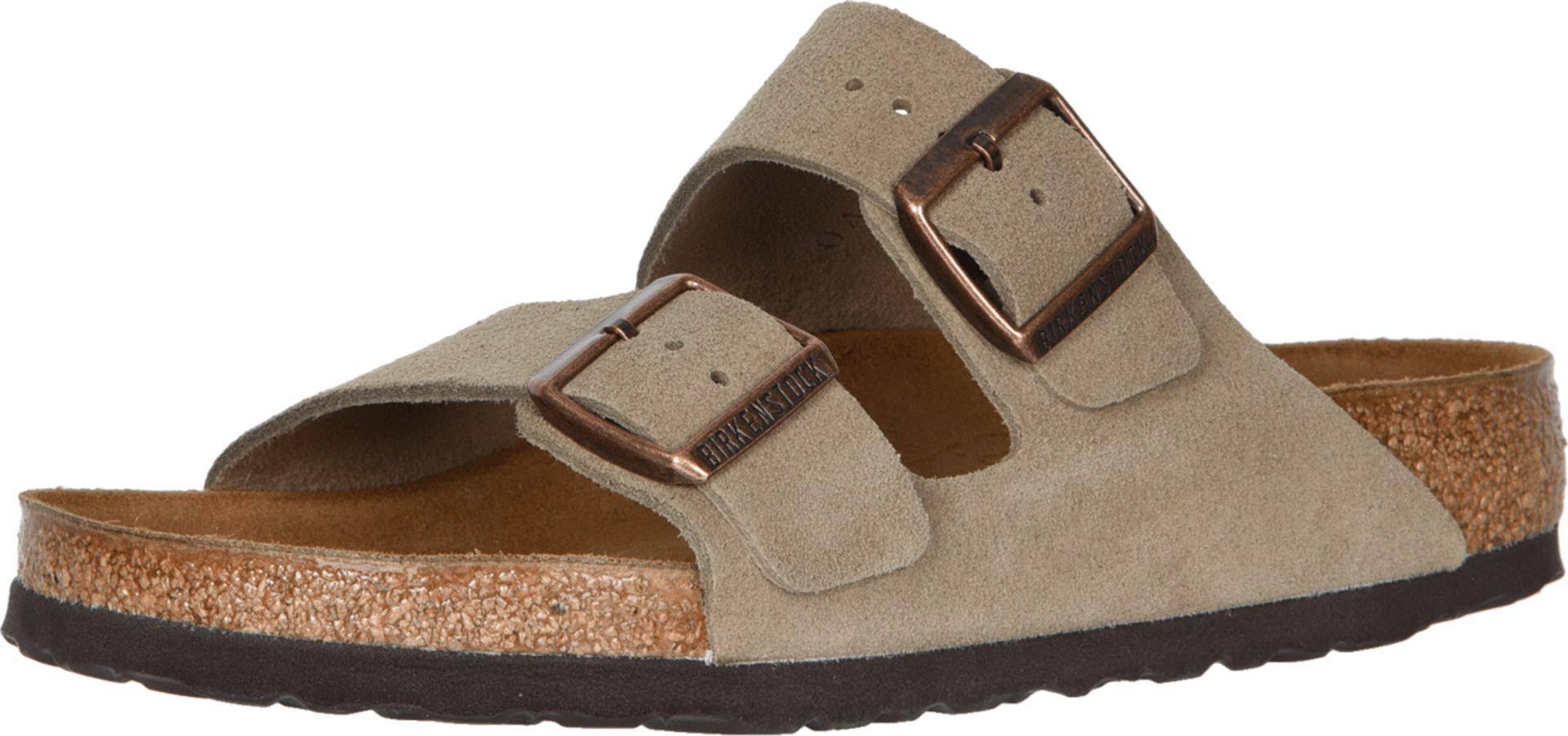 Birkenstock Boston Soft Footbed - Suede Taupe / 46 / Narrow