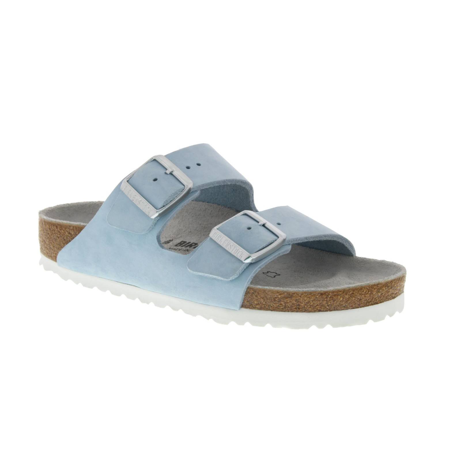 Birkenstock Arizona Soft Footbed (Sky Nubuck) Women's Sandals
