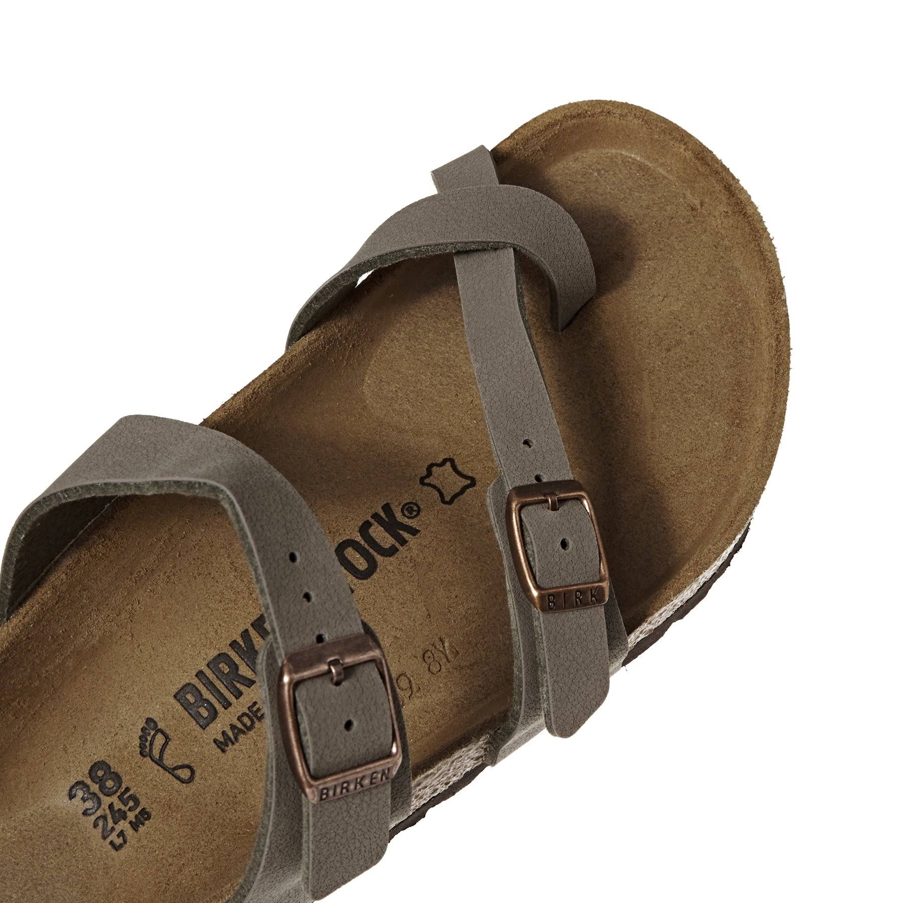 Birkenstock Mayari Birko Flor Nubuck Sandals - Stone