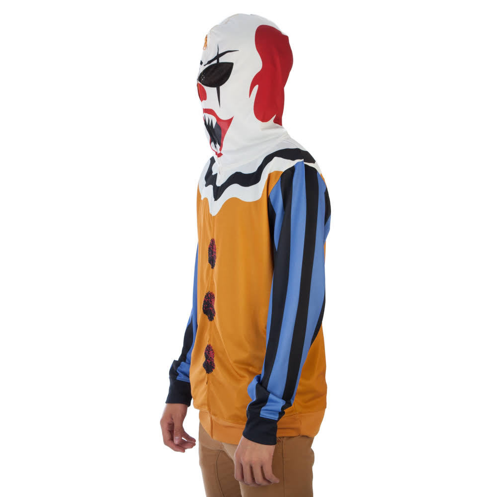 Bioworld Men's Scary Clown Halloween Costume Hoodie