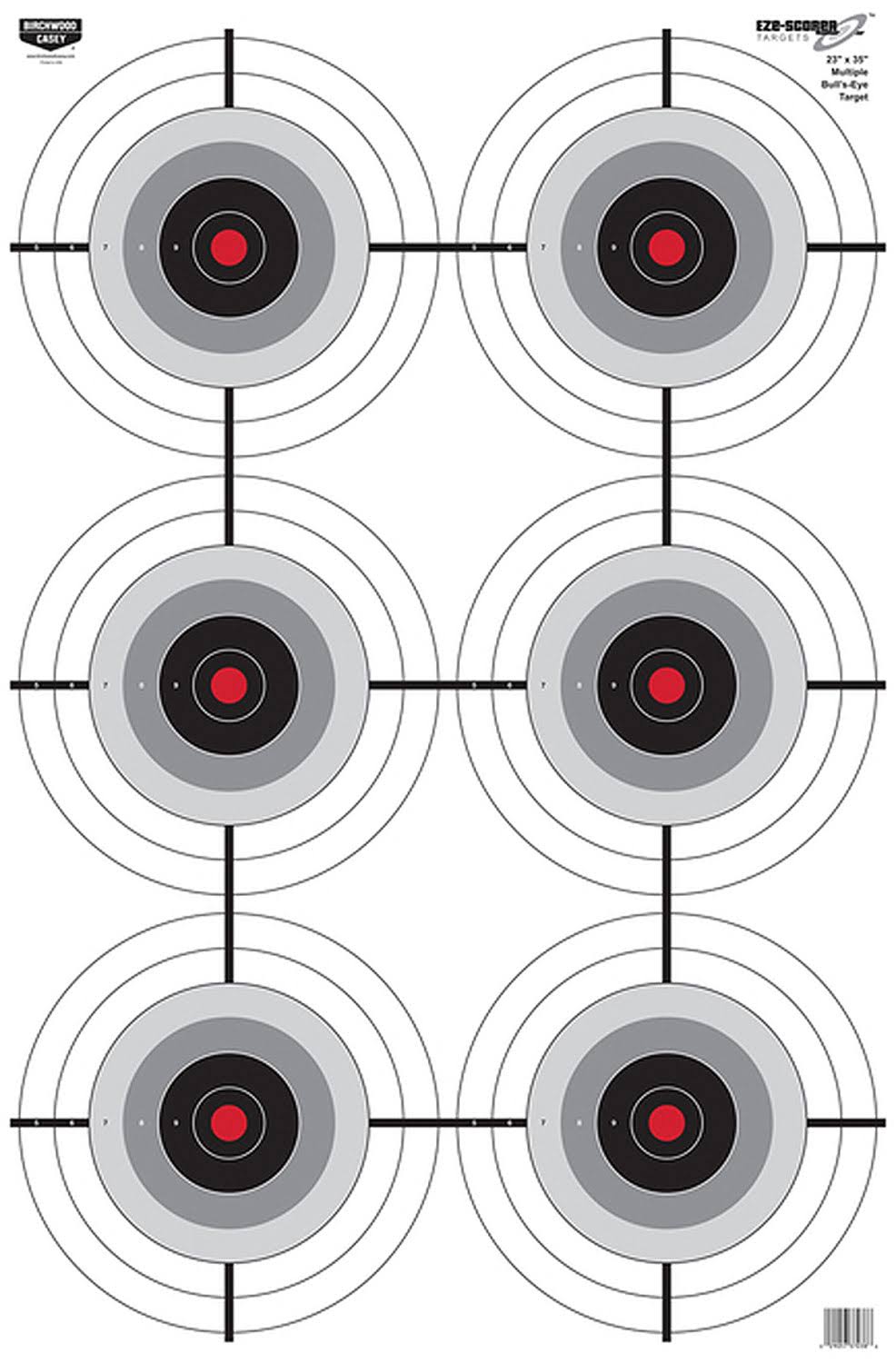 Birchwood Casey Eze-Scorer Multi-Bulls-Eye 23in. x 35in. Target, per