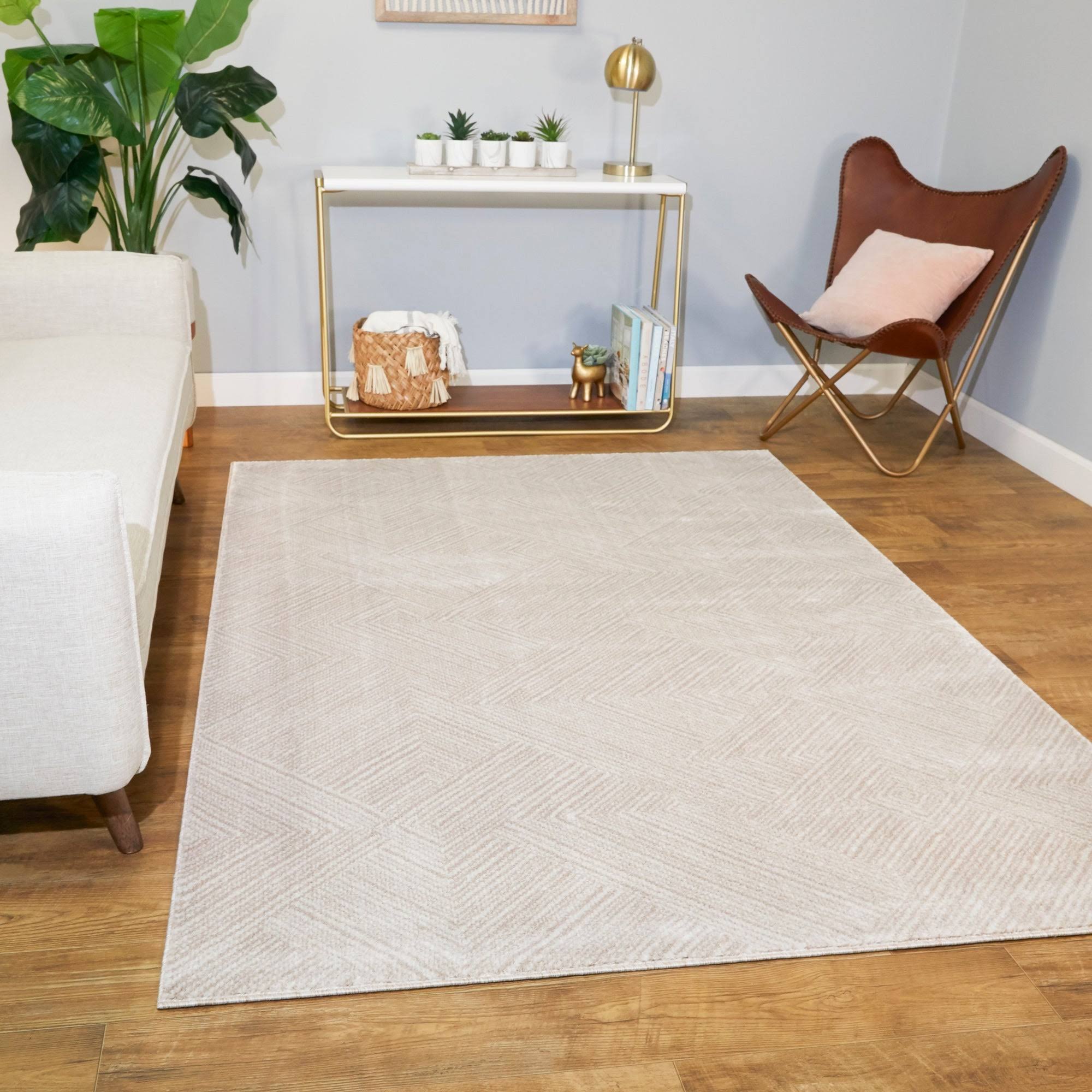 BALTA Clement Tan 5 ft. x 7 ft. Contemporary Area Rug