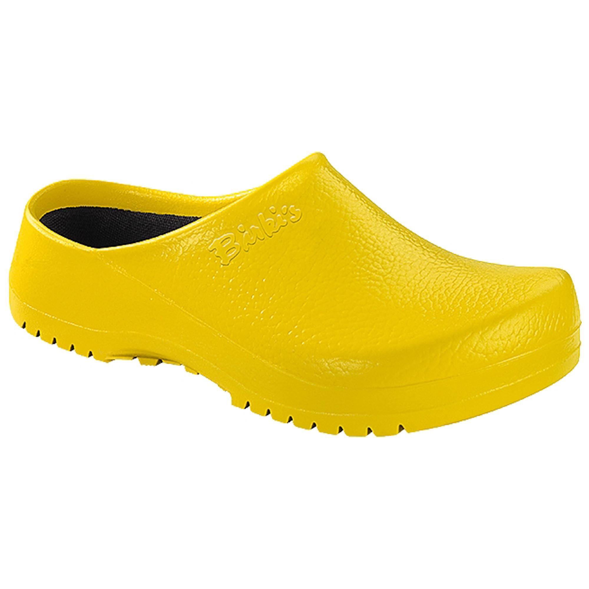Birkenstock Super-Birki Polyurethane Yellow Clogs for Medical Professionals - Designed to Maintain Safety Standards