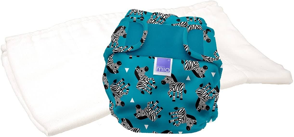 Bambino Mio Miosoft Cloth Diaper Trial Pack, Zebra Crossing, Size 1