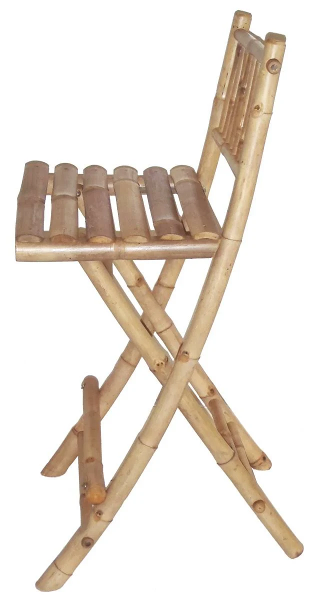 Bamboo54 Wood Folding Patio Bar Stool