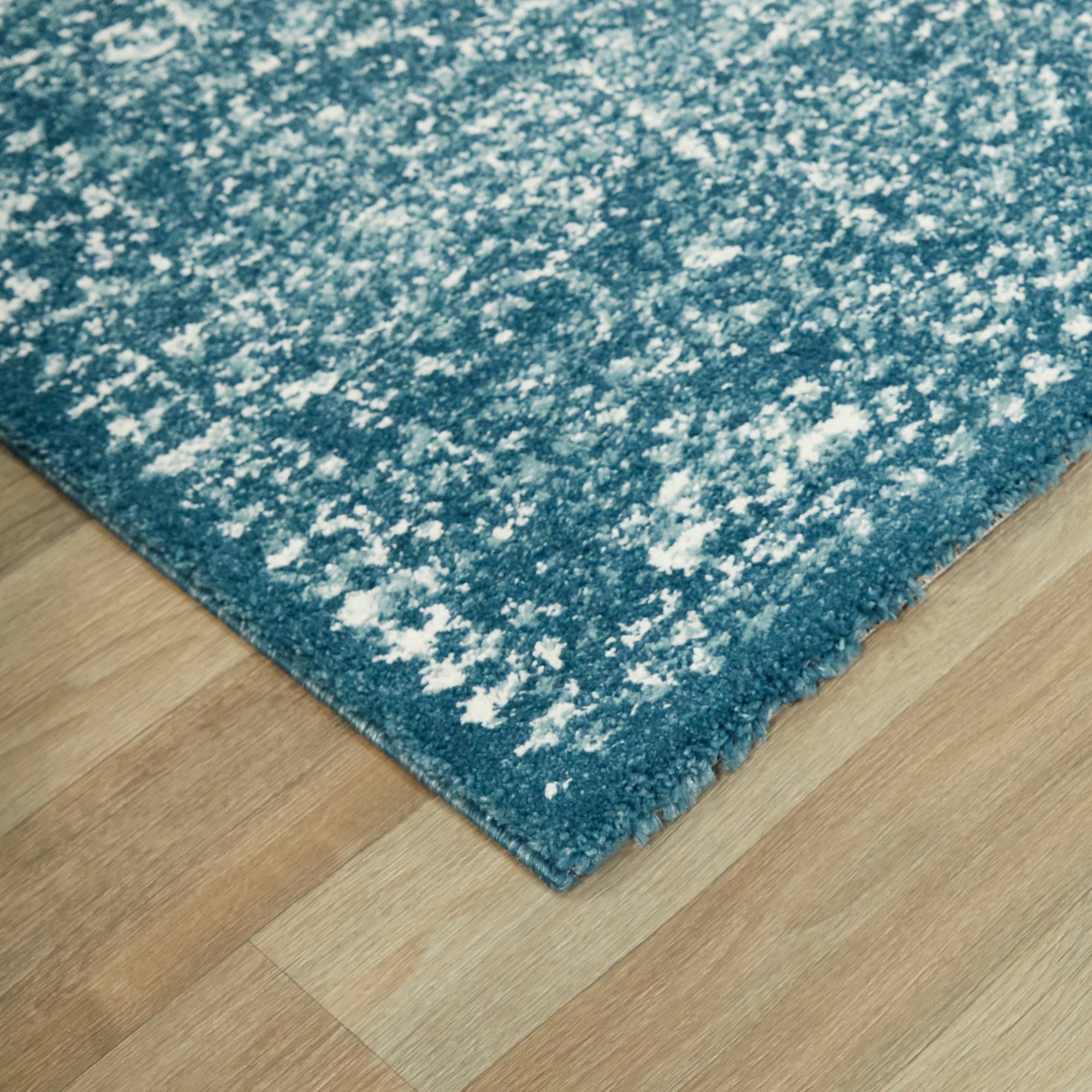 BALTA Finn Blue 5 ft. x 7 ft. Overdyed Persian Area Rug