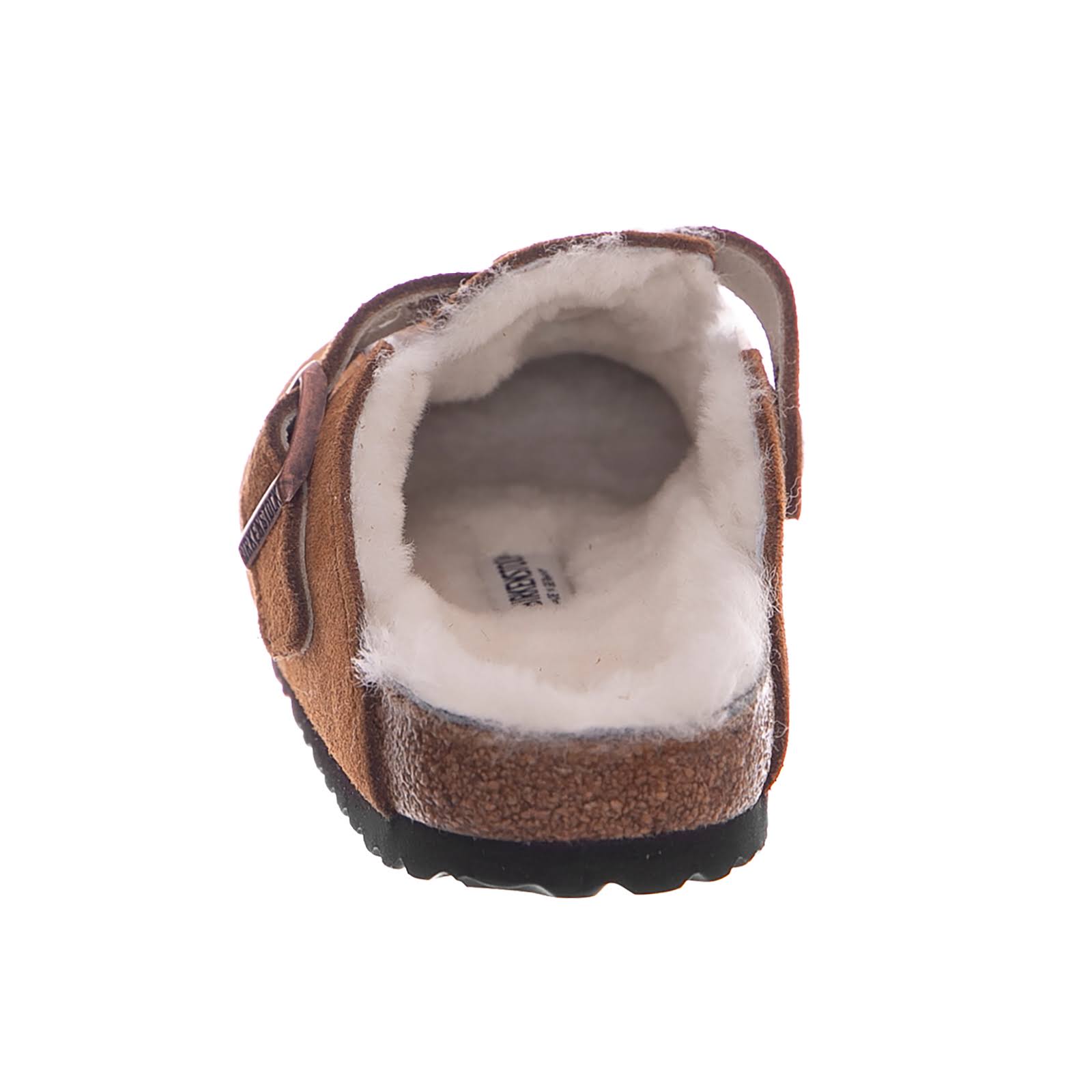 Birkenstock Boston Suede Leather Mink Shearling Clogs