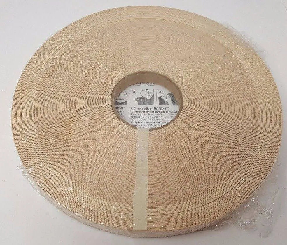 Band It White Maple Real Wood Veneer Edging 7/8 in. W x 250 ft. L
