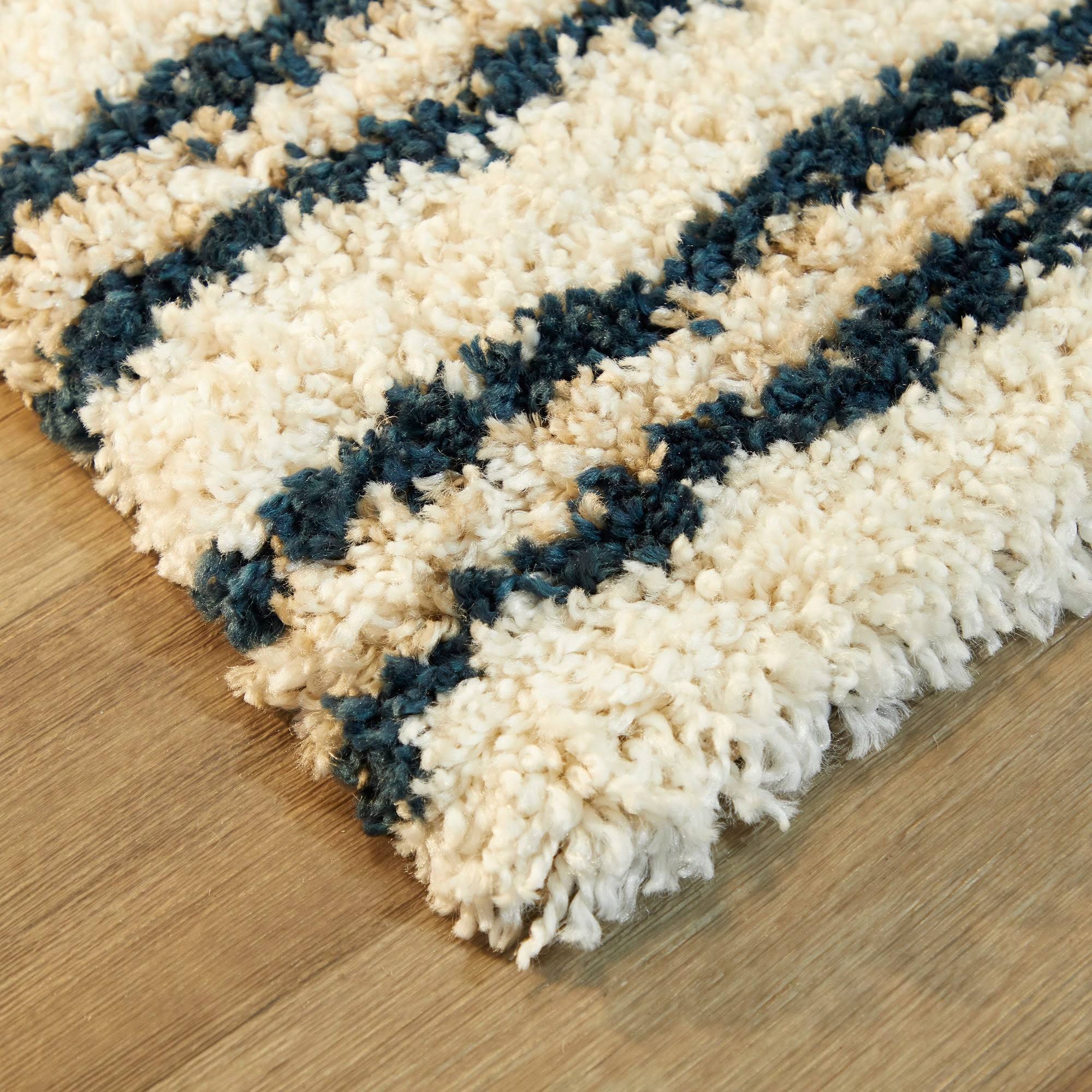Forbes Modern Shag Area Rug - 7&10x22 x 10& - White
