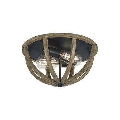 Birch Lane Heritage 2 - Light 13x22 Caged Bowl Flush Mount