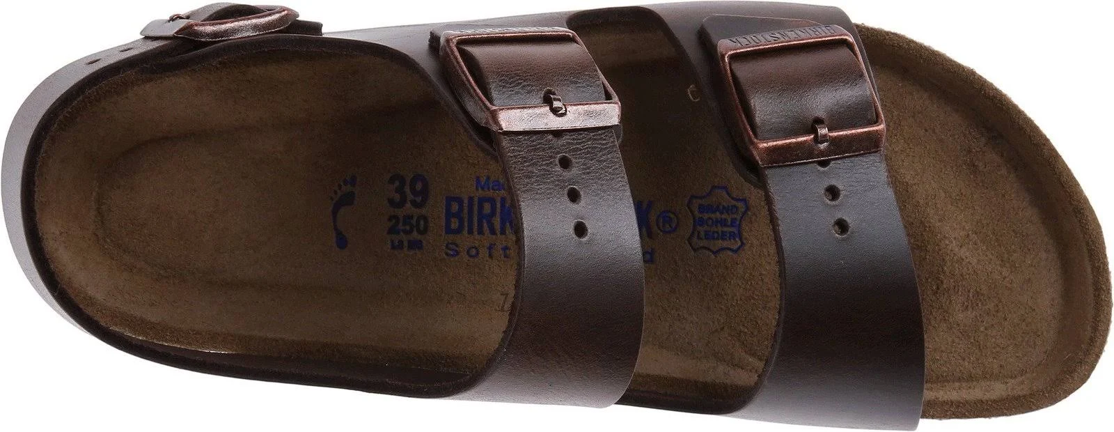 Birkenstock Milano Soft Footbed Sandal - 39 - Brown Amalfi Leather