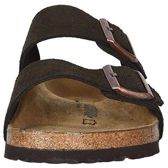 Arizona Mocha Suede Leather Sandal, 41