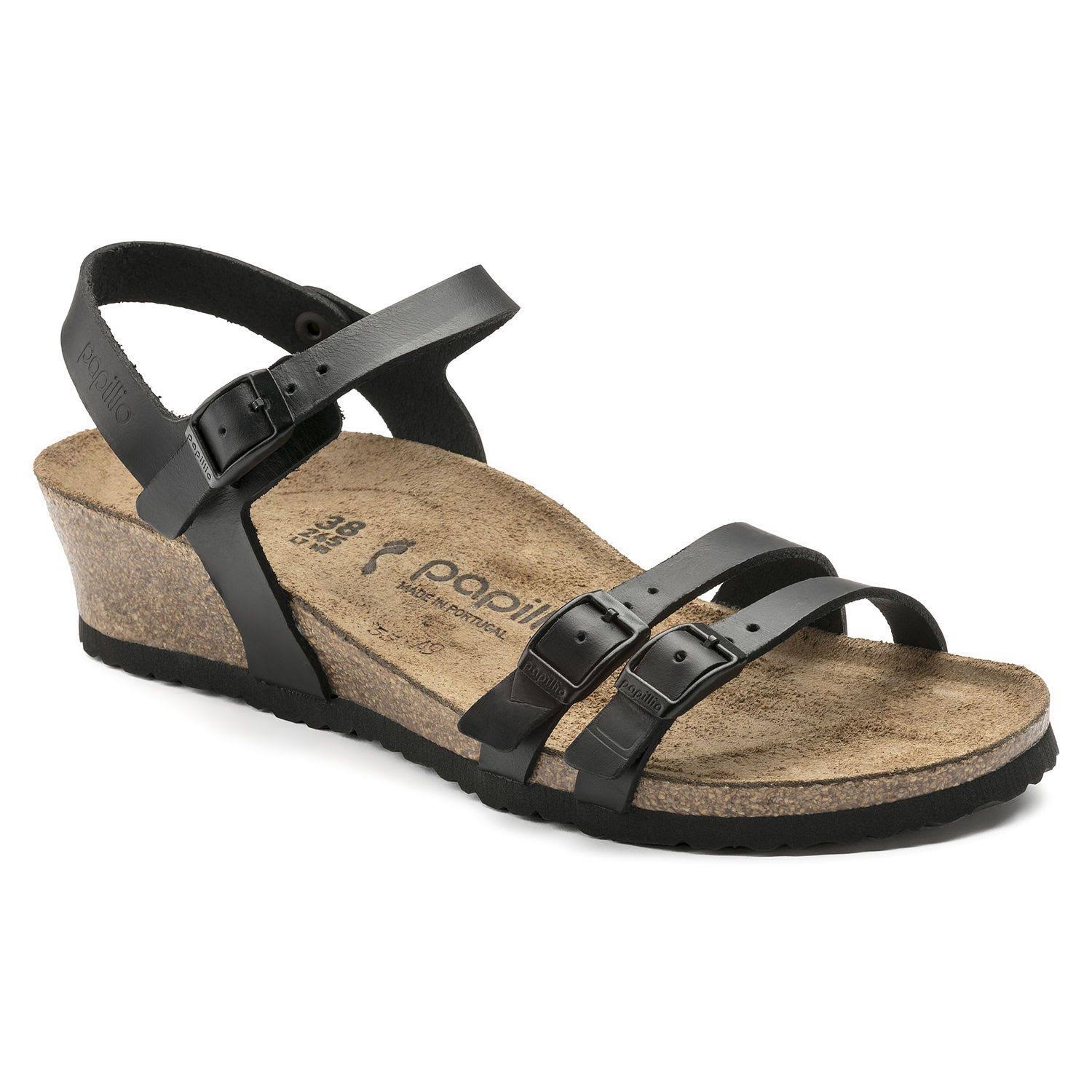 Birkenstock Women's Lana Sandal - 39 Narrow - Black Leather