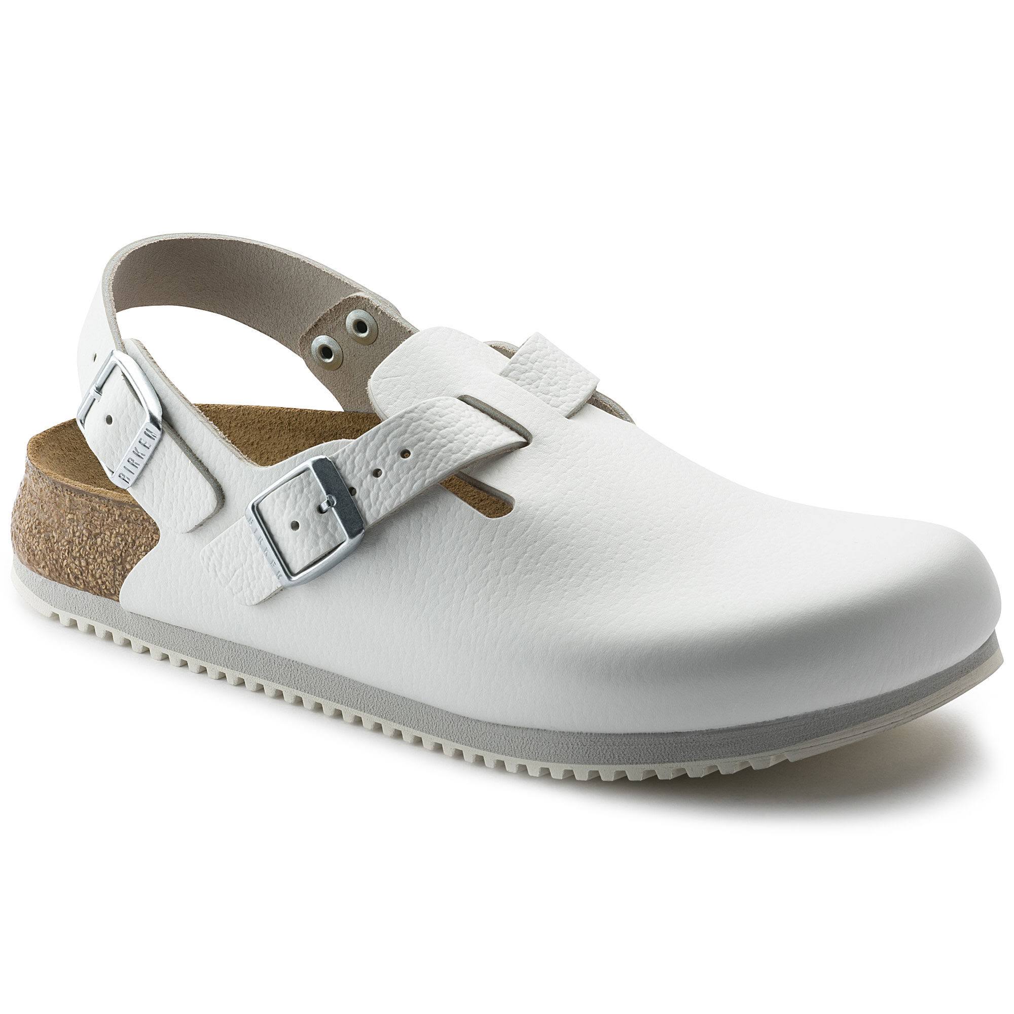 Birkenstock Tokio Narrow White Natural Leather EU 37 / norrow