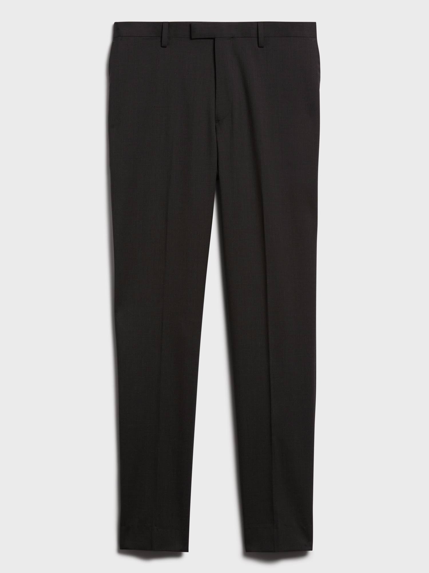 Banana Republic Men's Slim Solid Italian Wool Suit Pant Charcoal Size 32W 32L