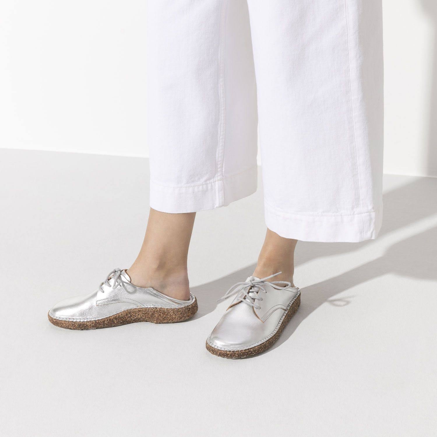 Birkenstock Women's Gary Silver Leather