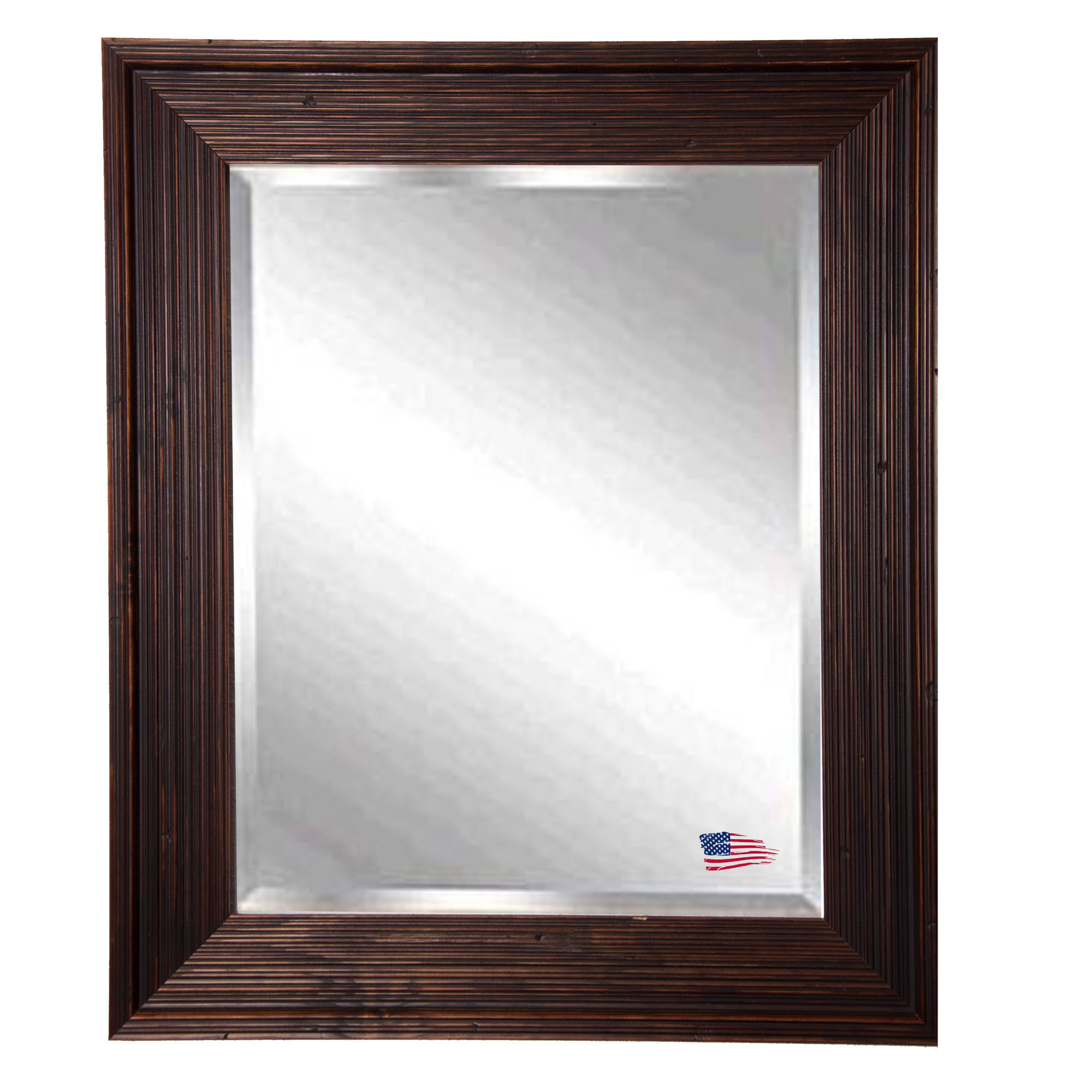 Darby Home Co Wall Mirror - Size: 31.75x22 H x 27.75x22 W x 0.75x22 D, Finish: Brown