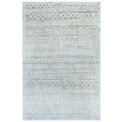 Lazenby Aqua Striped Area Rug Rug Size: Rectangle 3&6x22 x 4&11x22