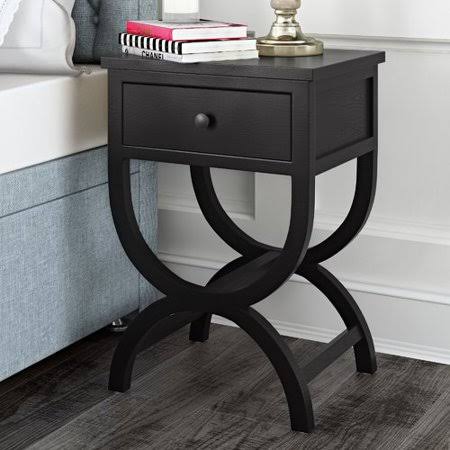 Rabun End Table with Storage Color: Black