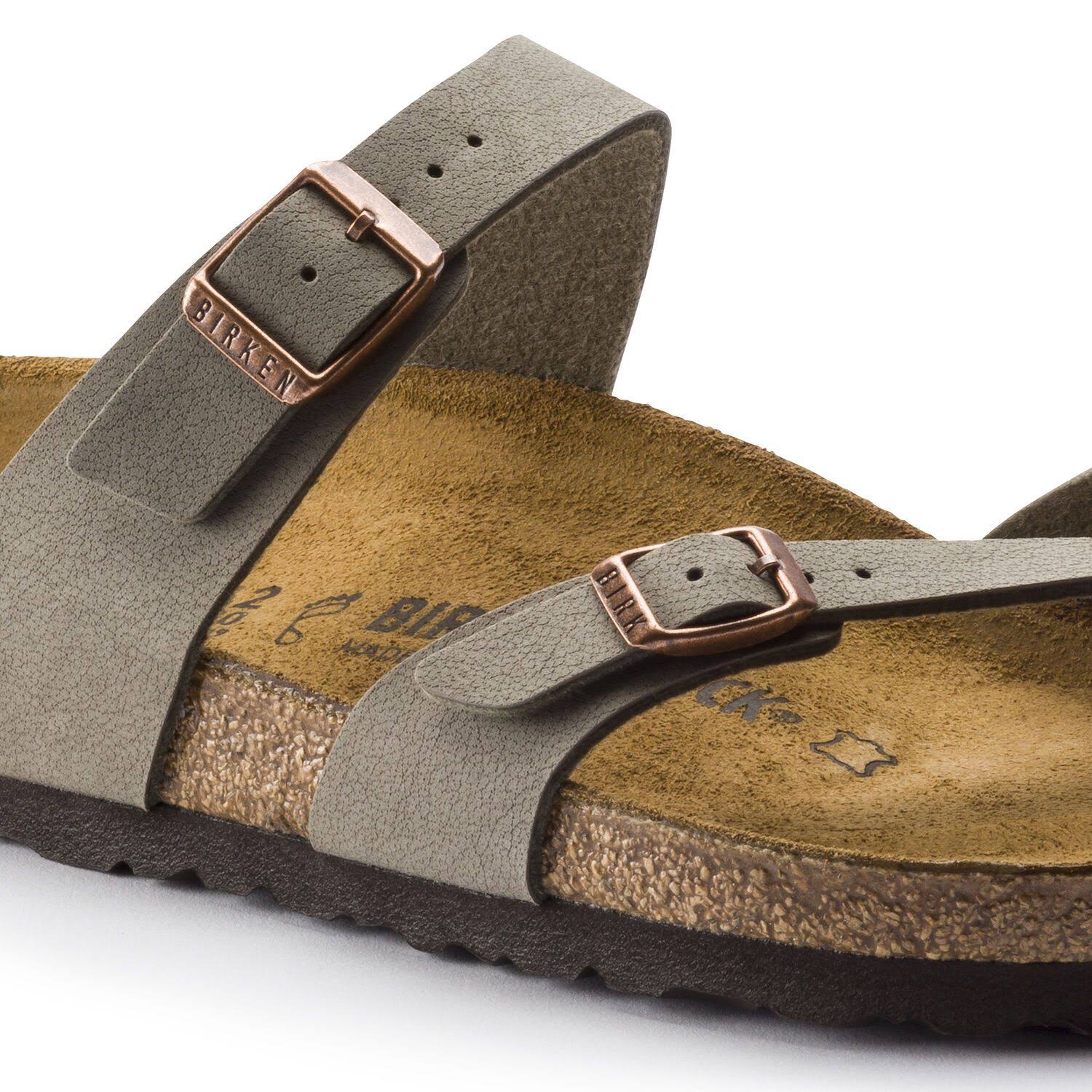 Birkenstock Mayari Women's Sandals Stone Birkibuc : 40 (US Women's 9-9.5) Regular
