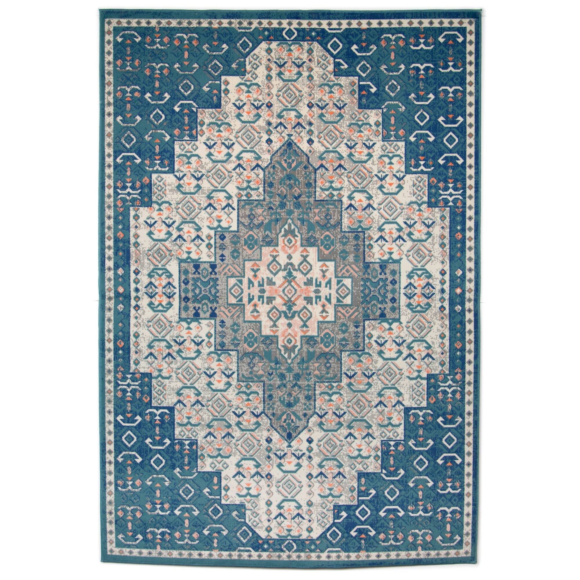 Semih Oriental Medallion Area Rug - 2' x 7' Runner - Taupe
