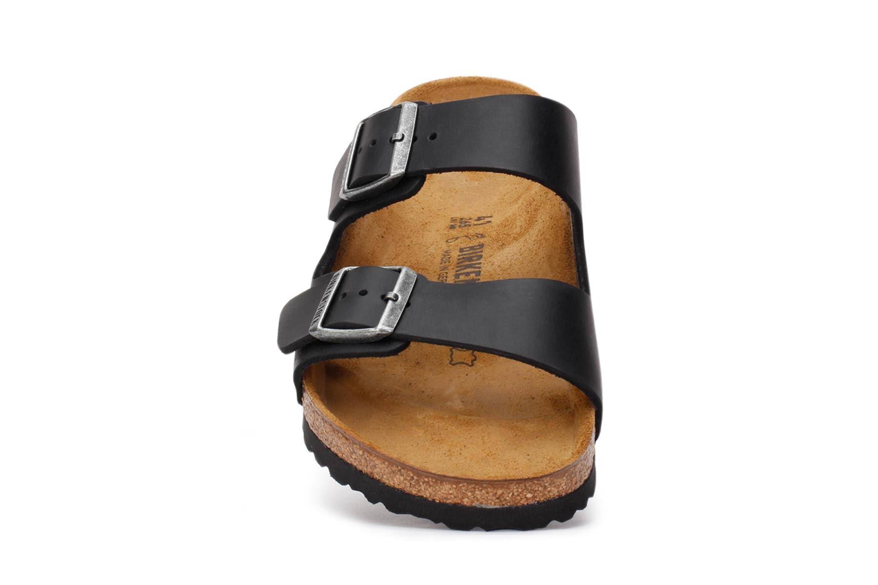 Birkenstock Arizona Sandal - 44 - Black Oiled Leather