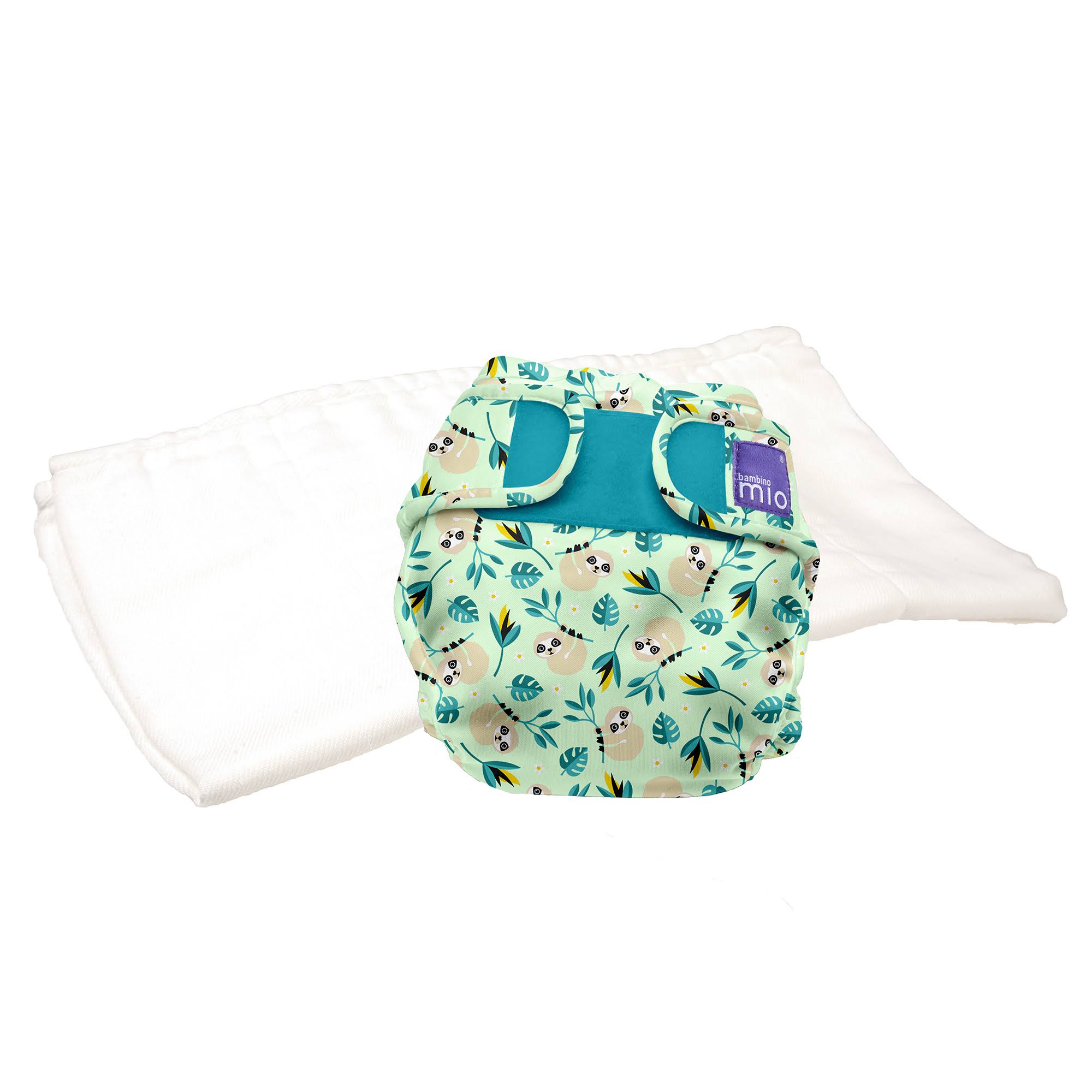 Bambino Mio Miosoft Two-Piece Diaper Trial Pack Swinging Sloth Size 1 21lbs