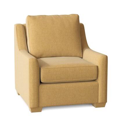 Birch Lane Godwin 33x22 Wide Armchair Body Fabric: Nobletex Gold