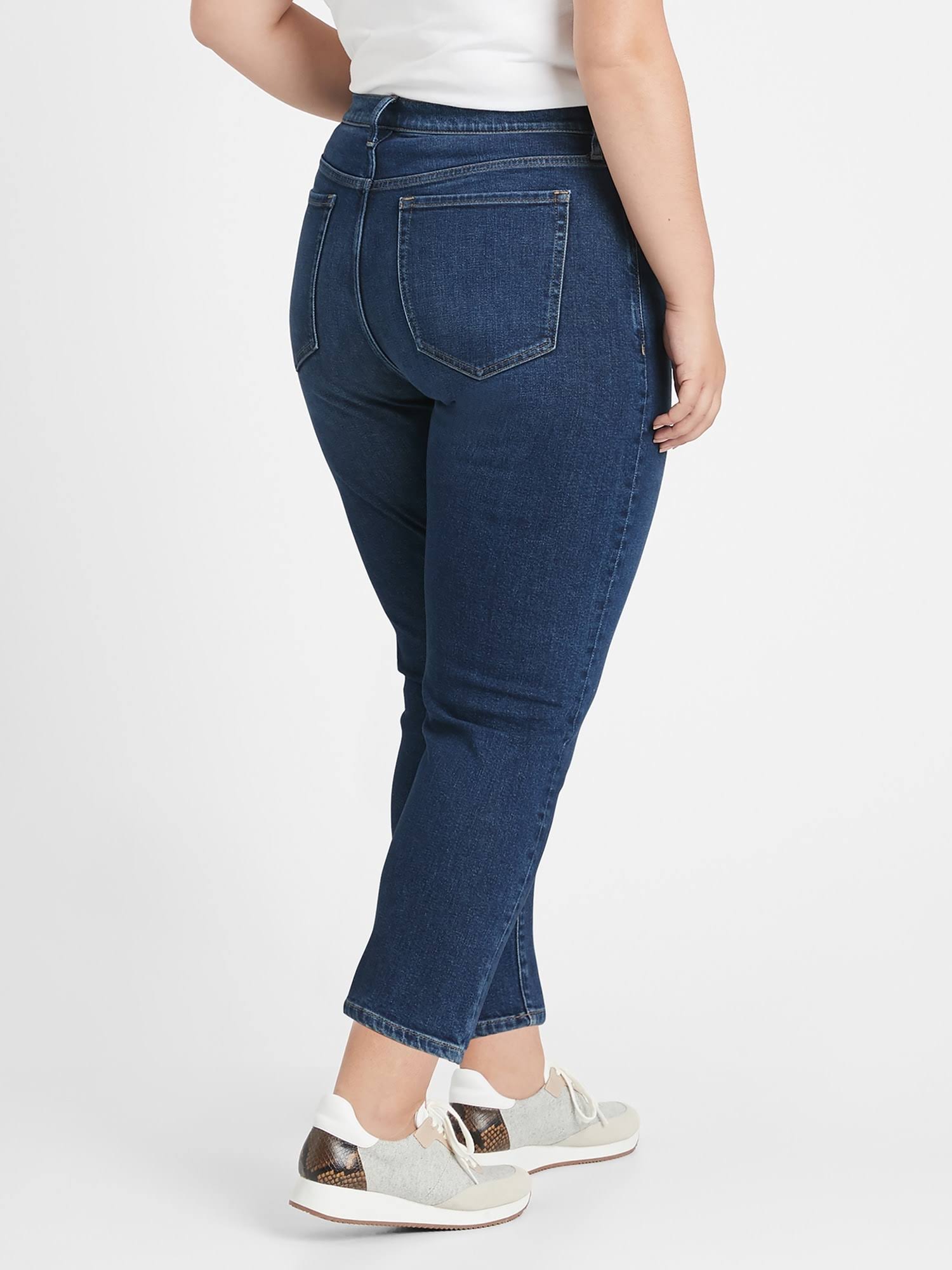 Banana Republic Women's High-Rise Straight Jean Medium Wash Size 28 Regular