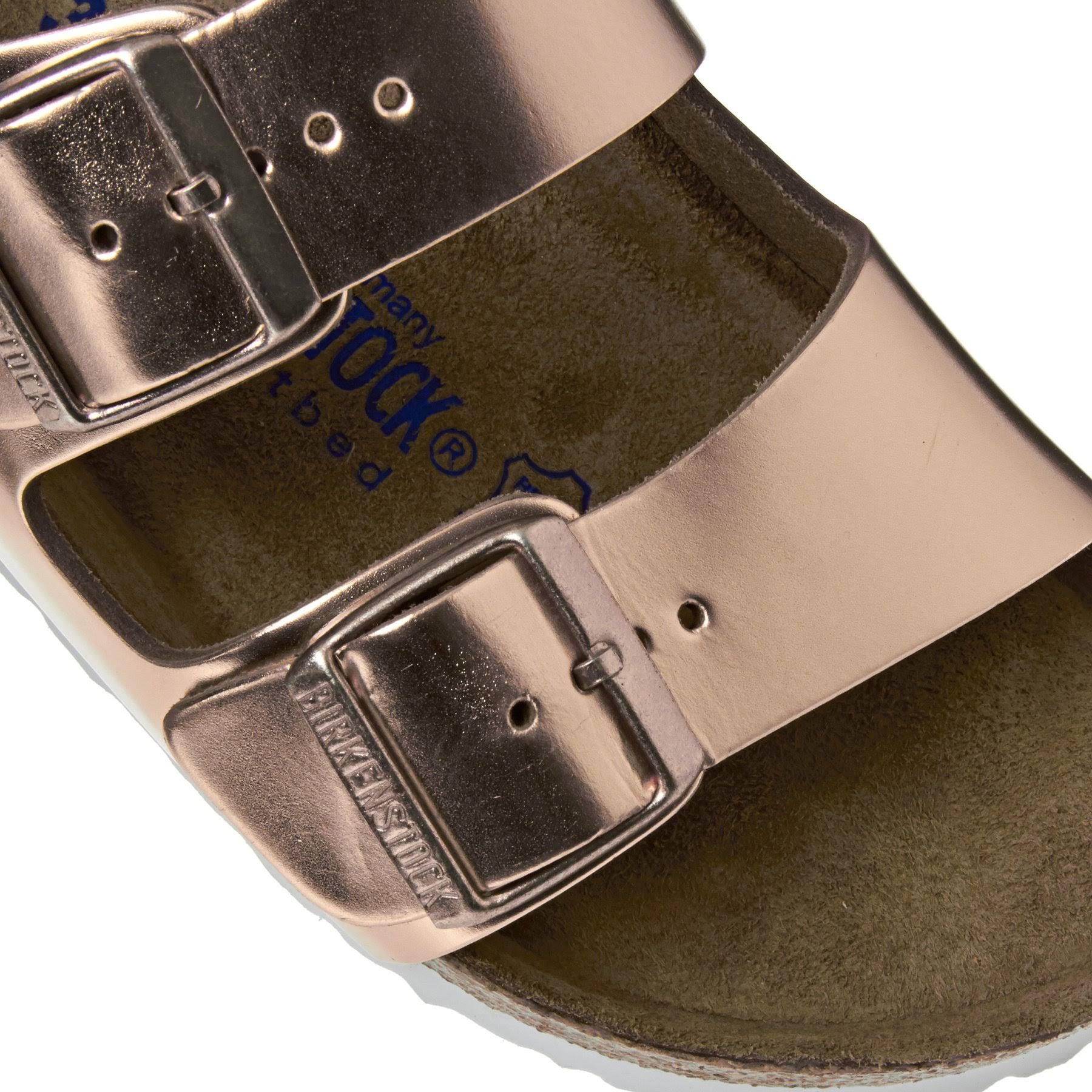 Birkenstock Arizona SFB Leather Sandals - Copper