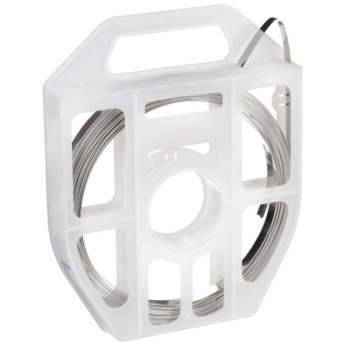 Band-It Stainless Steel Band, 201 Stainless Steel, Metallic, 3/4 in Strapping Width - GRC206