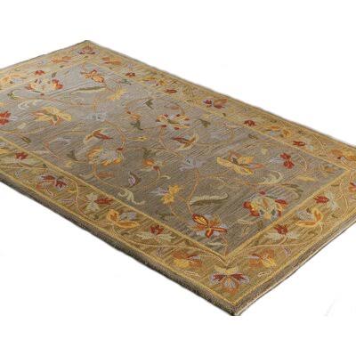 Evers Hand-Tufted Wool Grey Area Rug