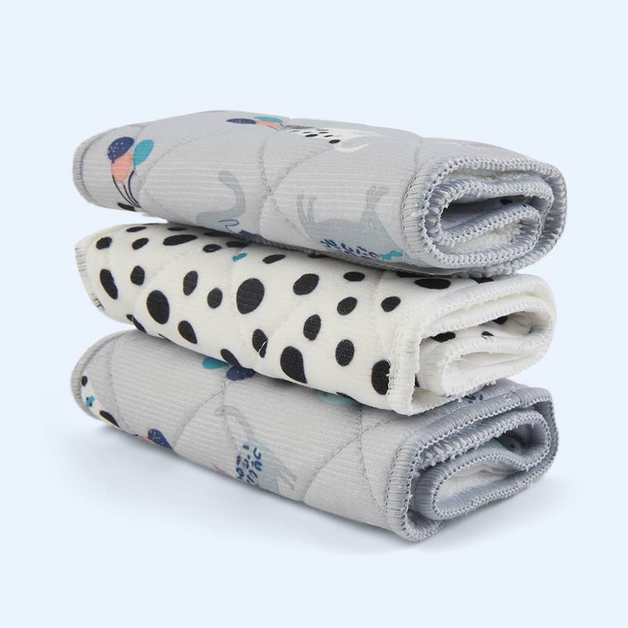 Bambino Mio, Mioboost Flat Nappy Insert, 3 Pack, Pet Party MB3 Pet