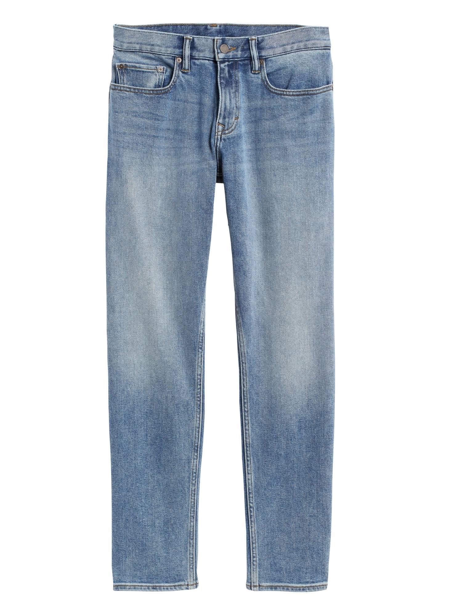 Banana Republic Men's Straight Legacy Jean Light Wash Size 30W 30L