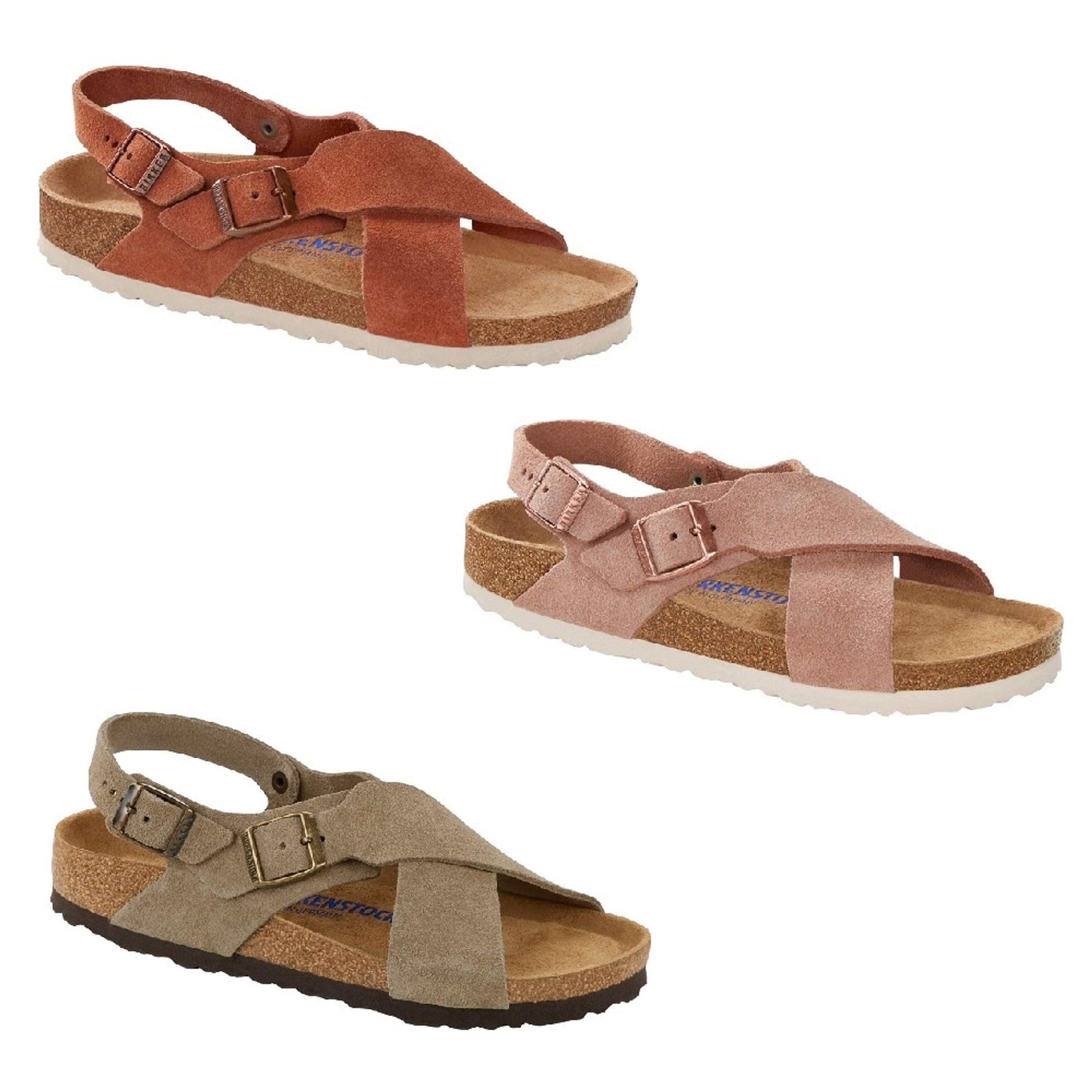 Birkenstock Sandals Tulum Red Suede EU 38 / Light Rose