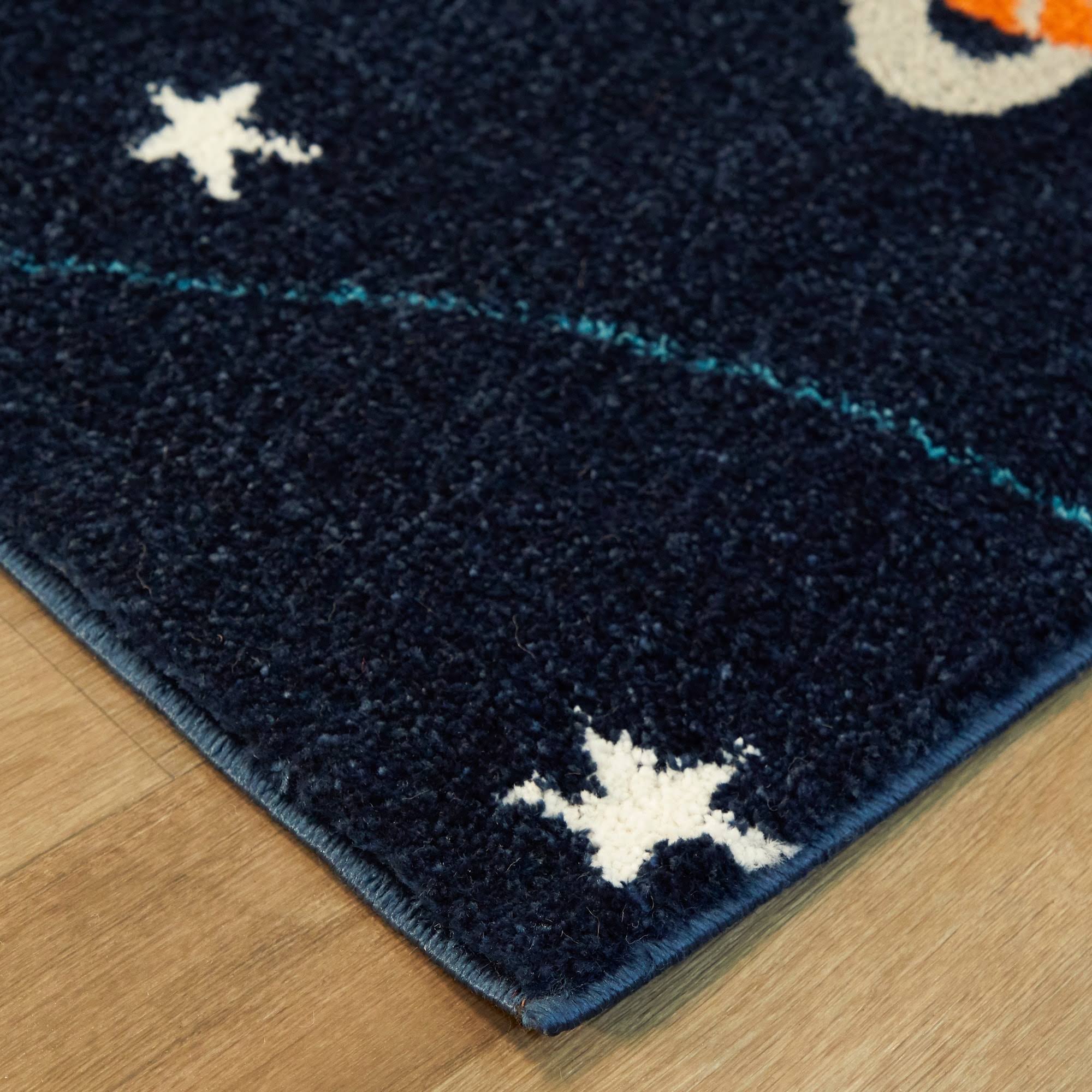 Mod-Tod Space Explorer Kids Area Rug - 3&11x22 x 5&7x22