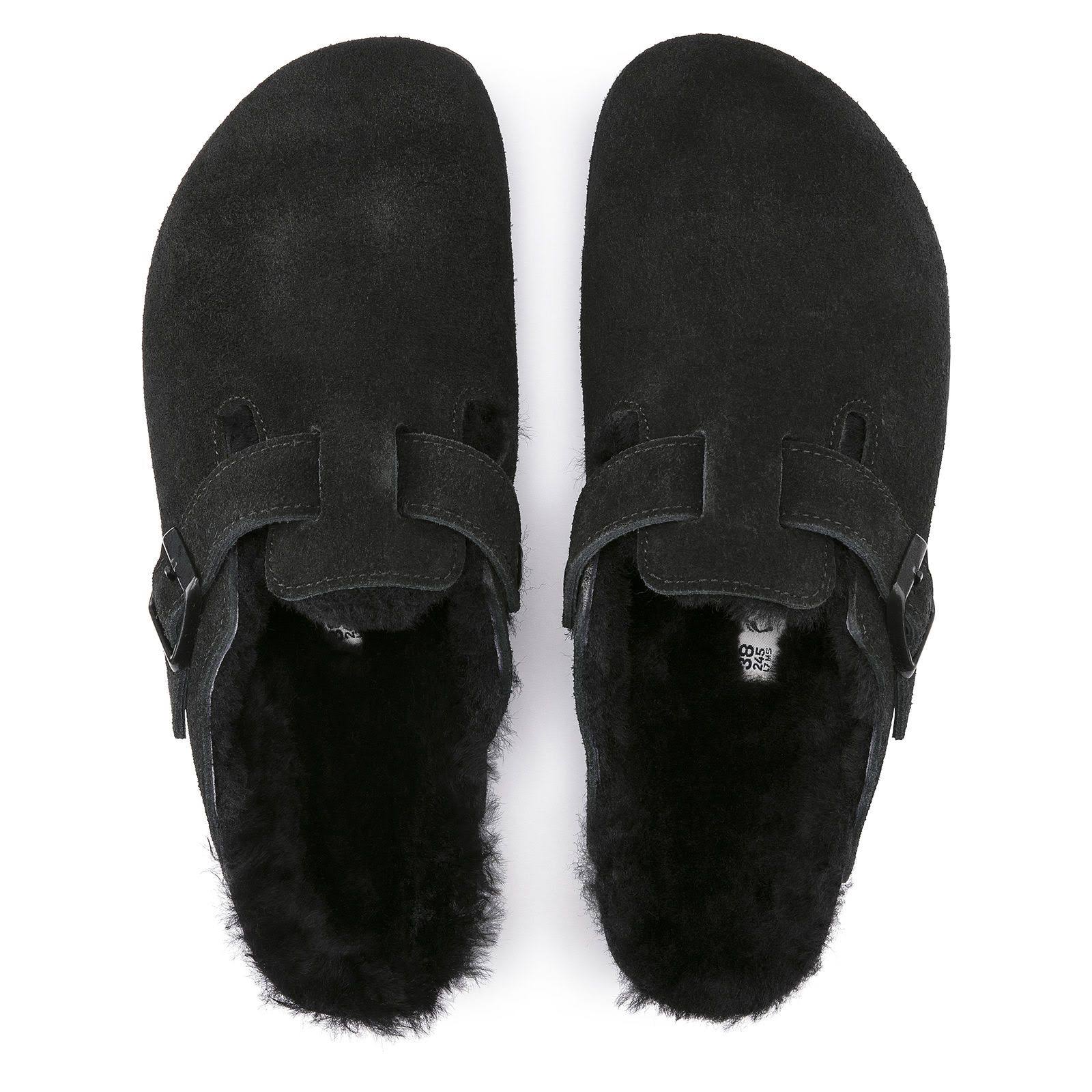 Birkenstock Men's Boston Shearling Stone Suede