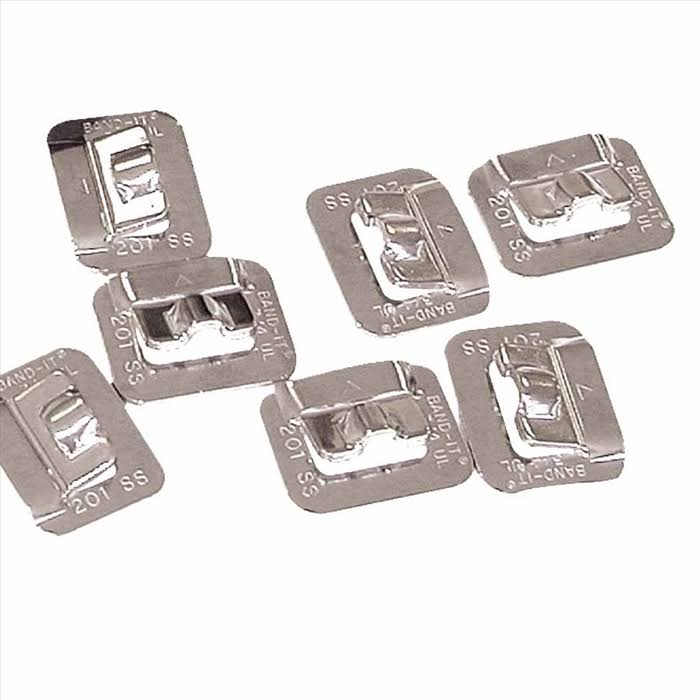 Ultra-Lok Buckles, 3/4 in, Stainless Steel 201, 100 per Box - Band-It UB2569